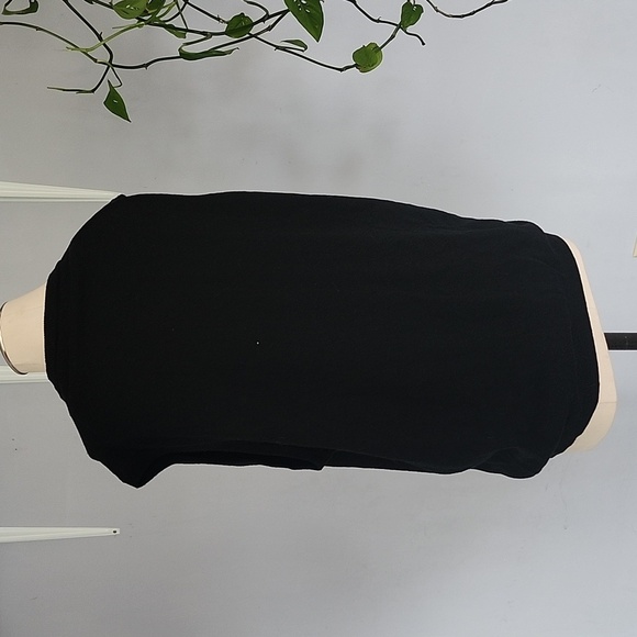 Mens Sleeveless Knitwear 100% Merino Wool Black V Neck Sweater XL - Picture 4 of 7